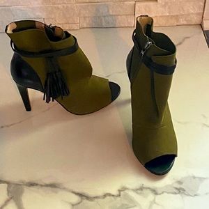 Army green French connection bootie
